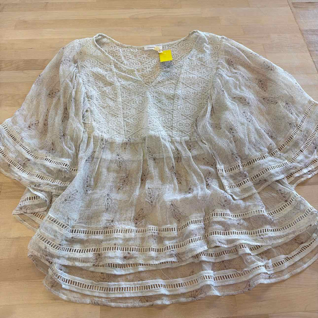 Meadow Rue Size M White Blouse
