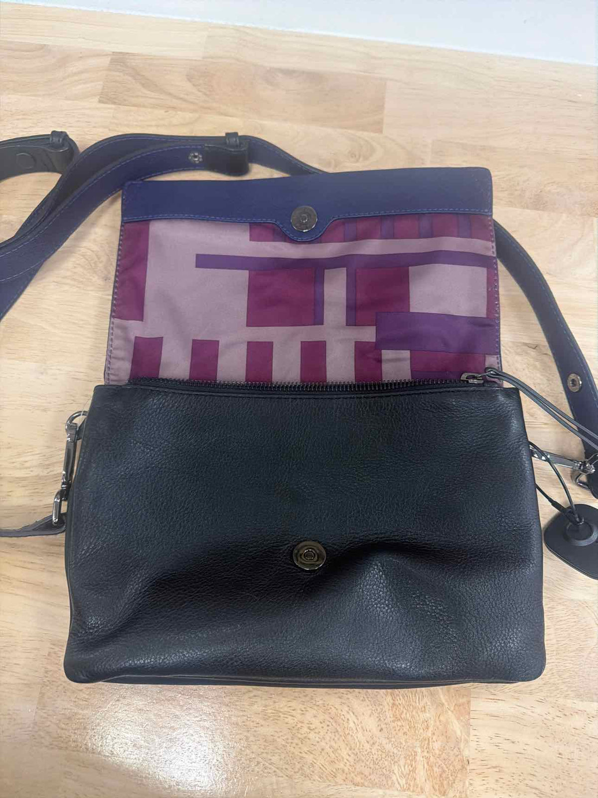 kooba Black & Blue Leather Purse