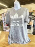 Adidas Size M Gray Preloved T-Shirt SS