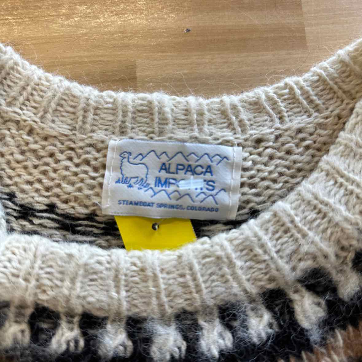 Alpaca Imports Size XL Brown Sweater