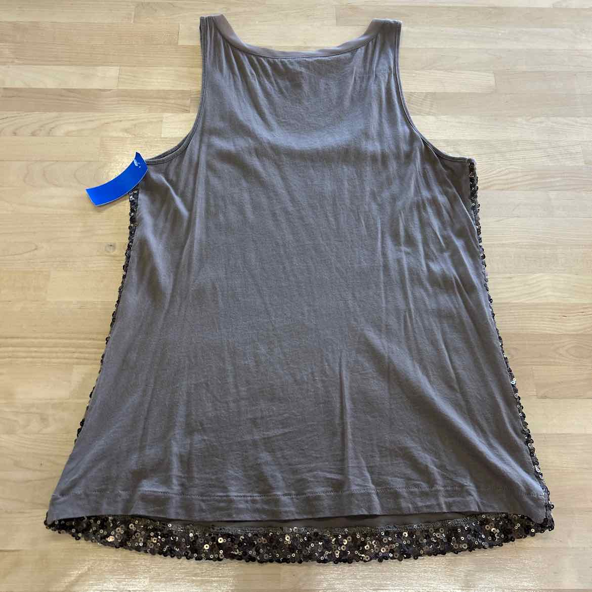 Express Size M Gold Sequined Tank