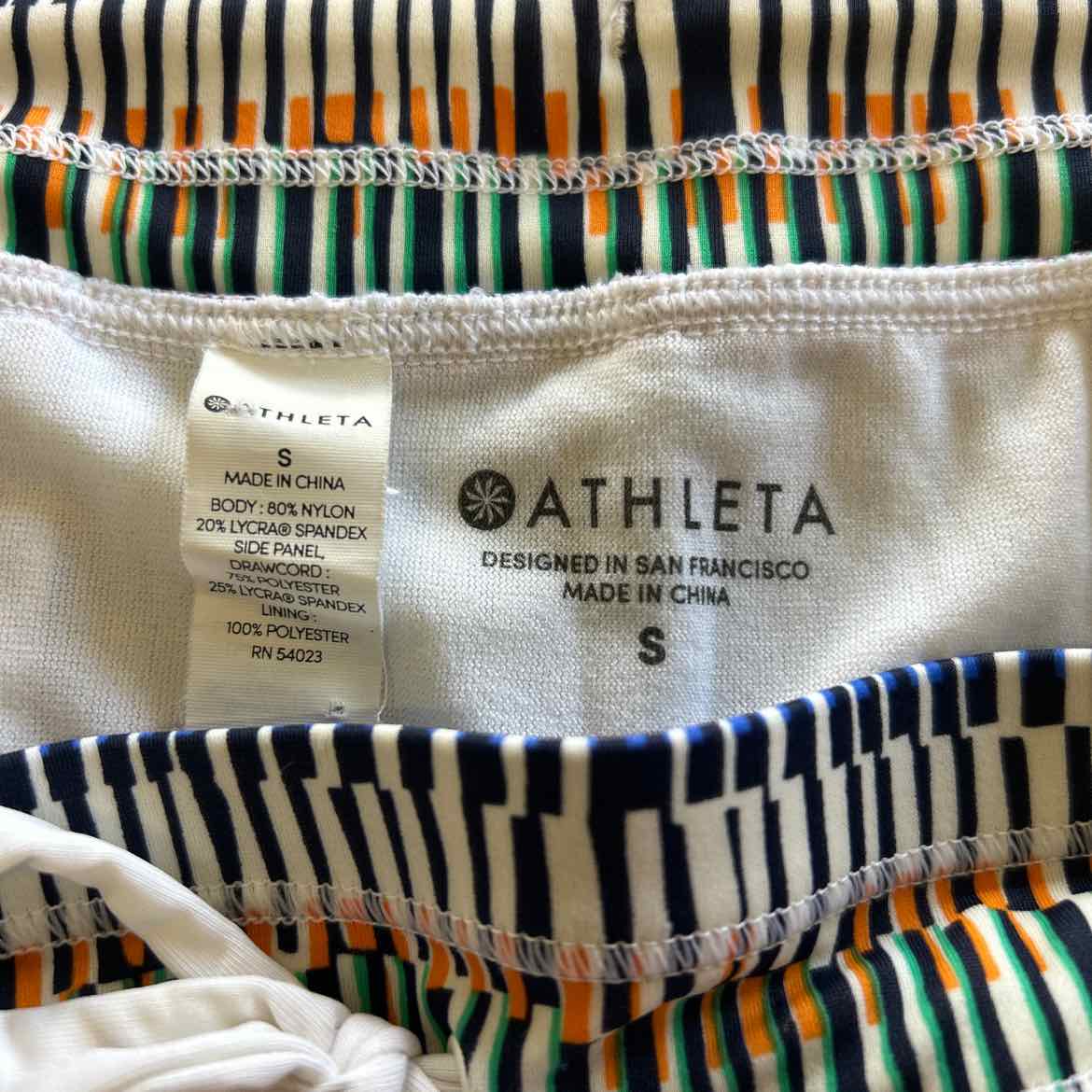 Athleta Size S Multi Color Athletic Shorts