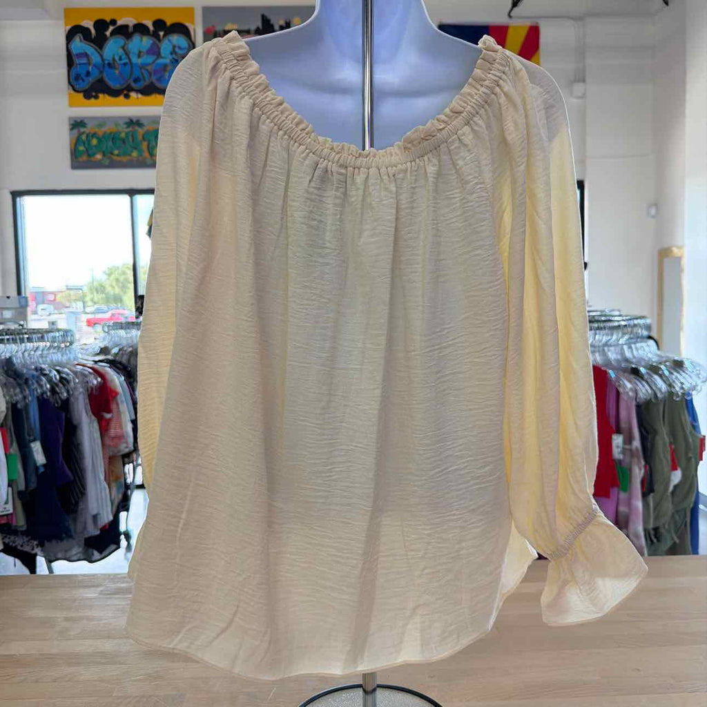 Womens MSK Off the Shoulder Ruffle Blouse
