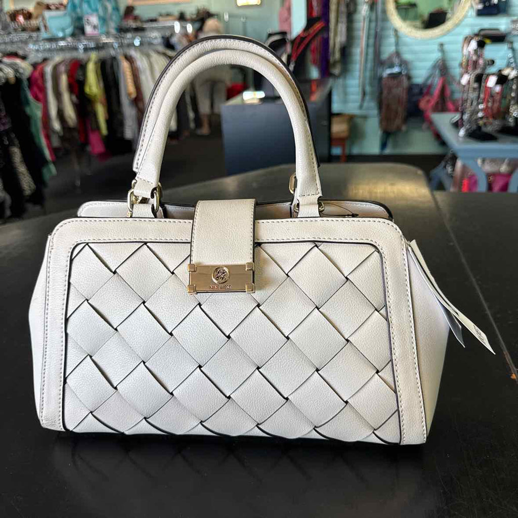 Nine West Mylah Medium Satchel - Milk