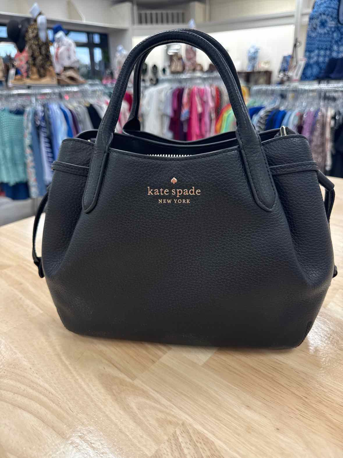 Kate Spade New York Womenâ€™s Pebbled Leather Dumpling Satchel Bag Black