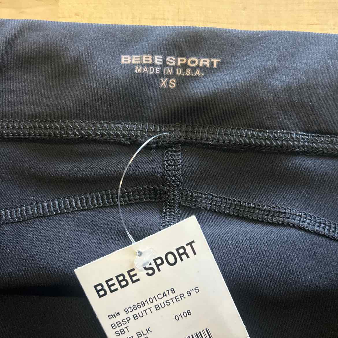 Bebe Sport Size XS Black New Athletic Shorts