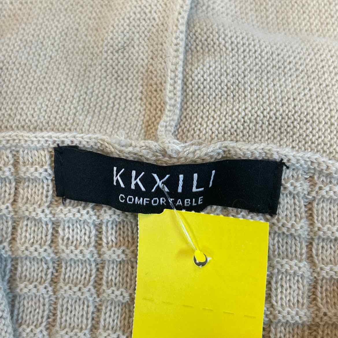 KKXILI Size XL Tan Preloved MENS Sweater