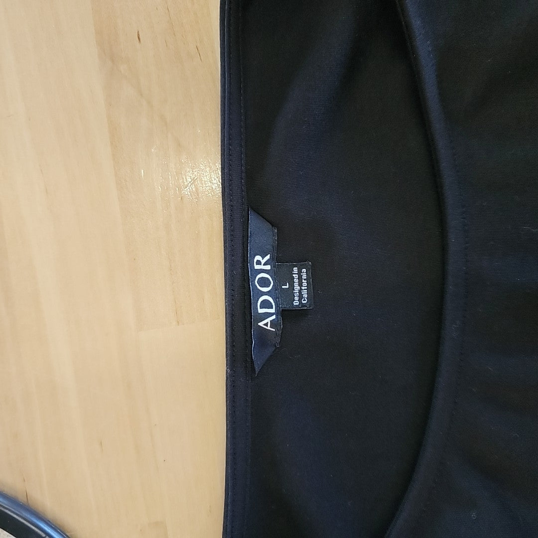 Ador Size L Black Long Sleeve