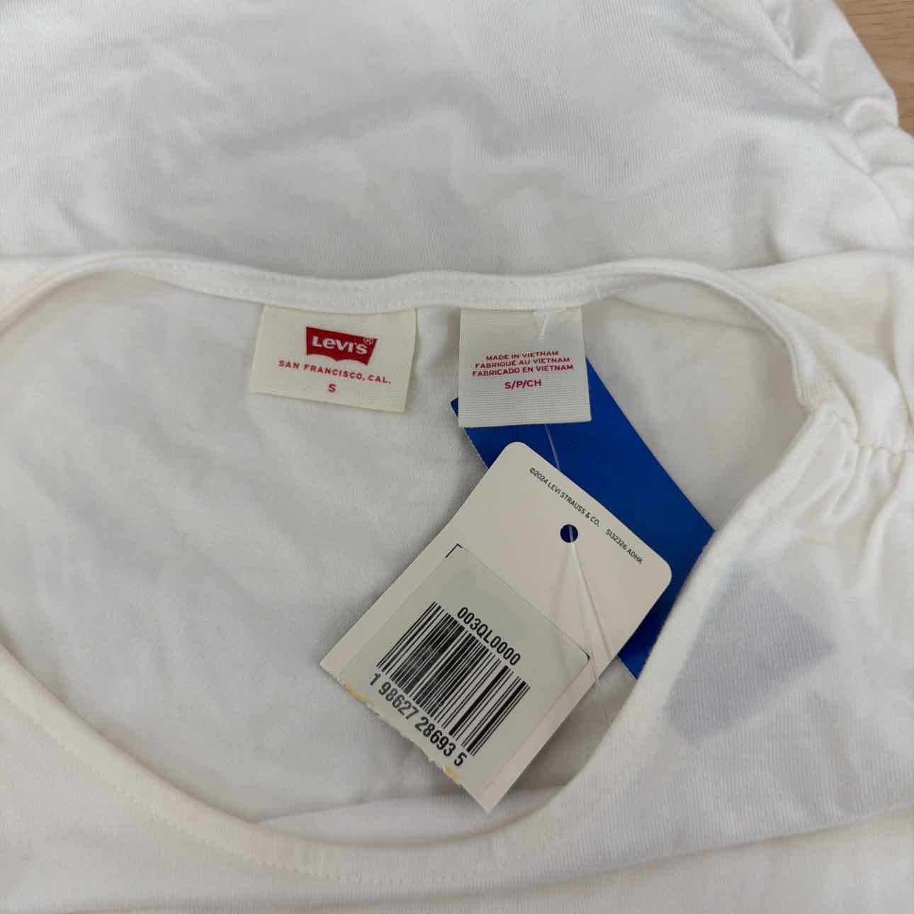 Levi's Size S Crystal Ruched Top
