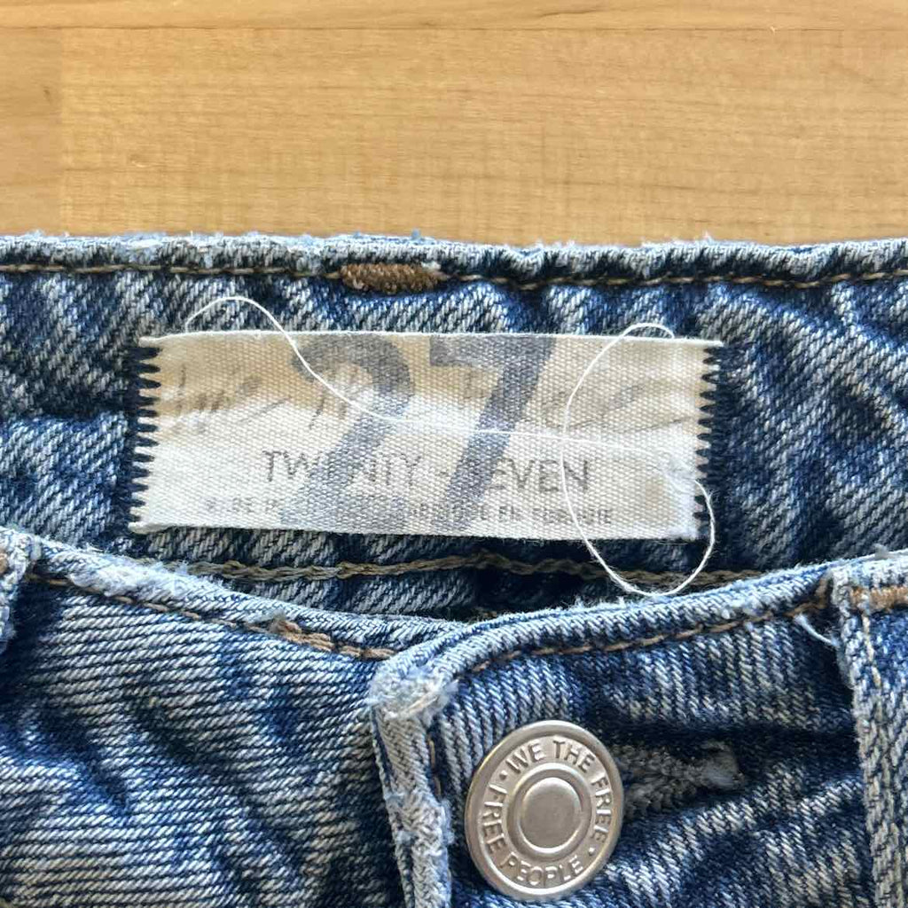 we the free Size 27 Blue Denim Preloved Jeans