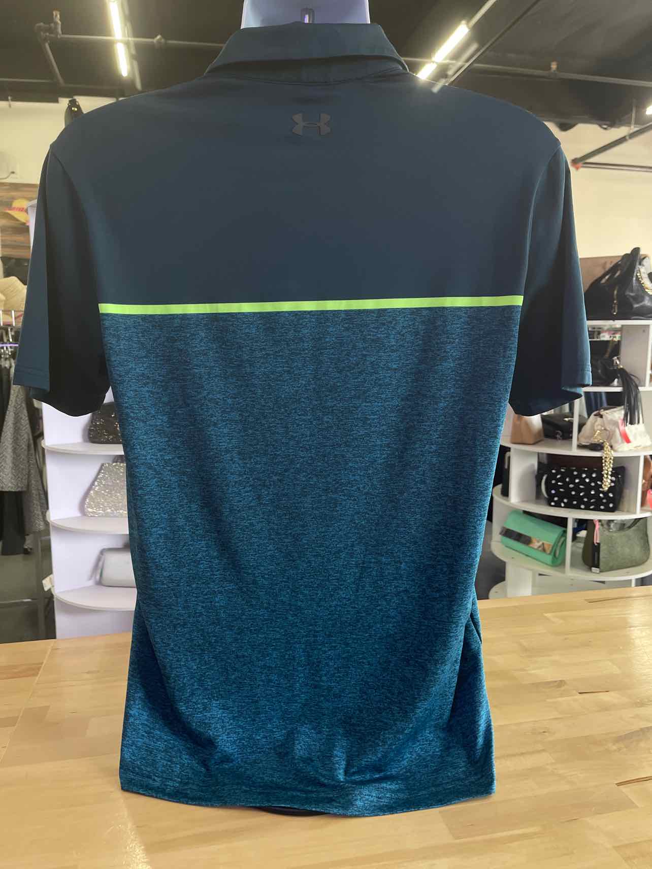 Under Armour Size S Blue Preloved MENS Polo