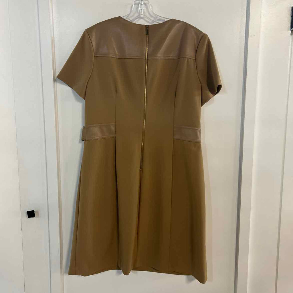 Calvin Klein Size 14 Tan Preloved Dress