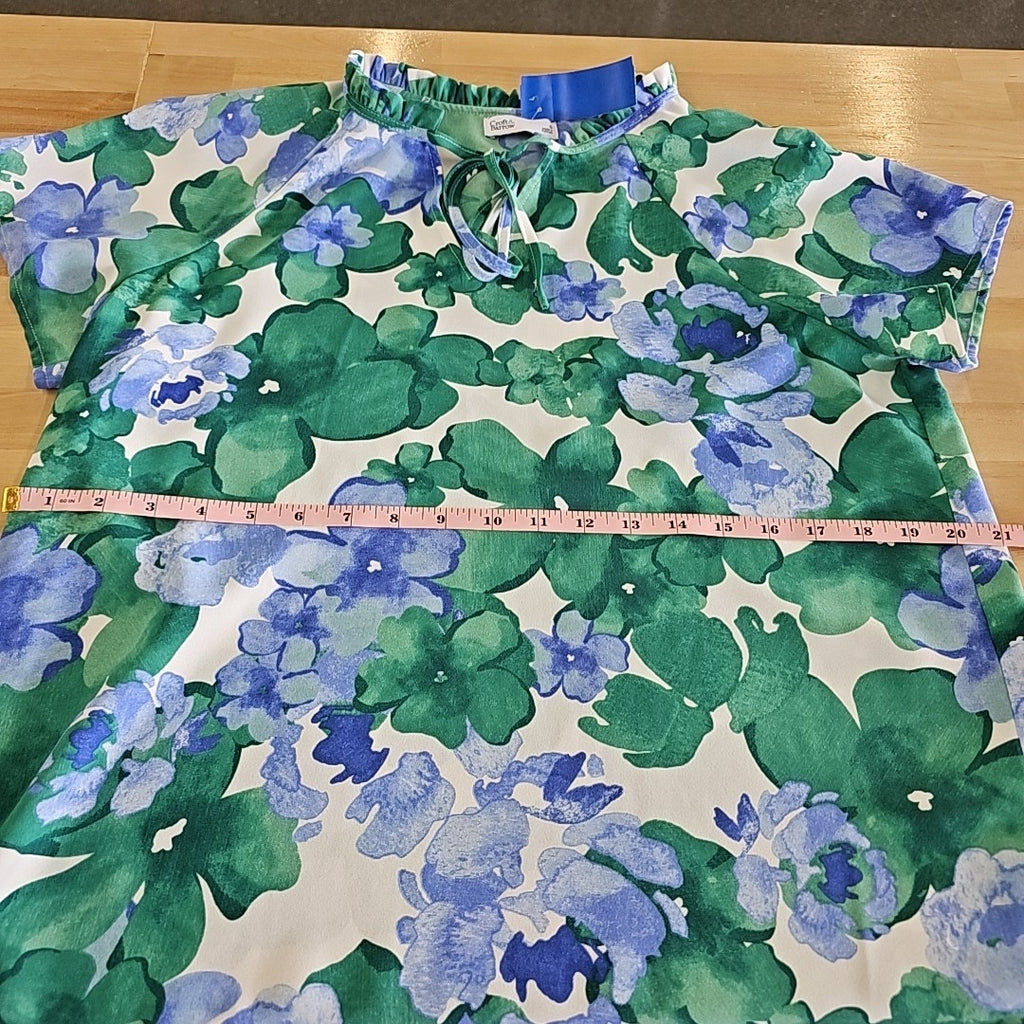 Croft&Barrow Size S Green Blouse