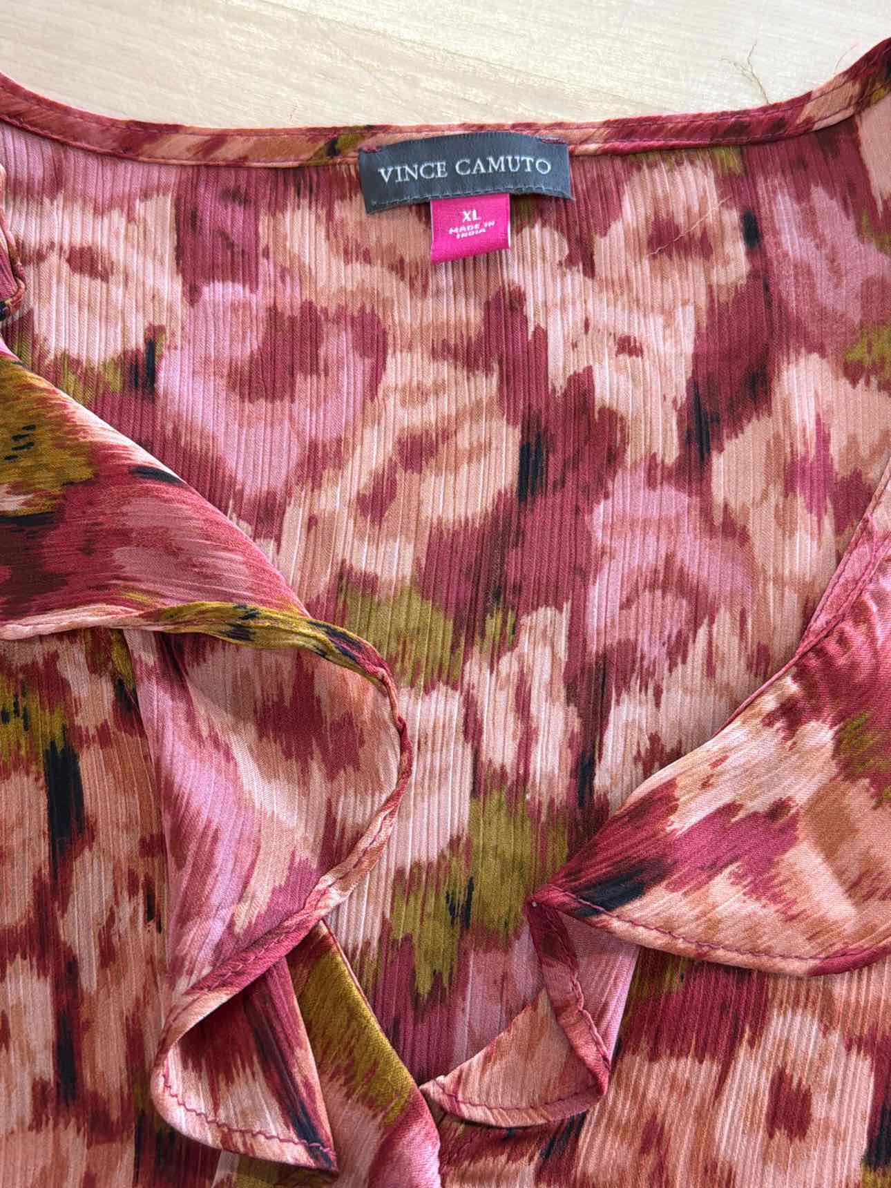 Vince Camuto Size XL Orange Sleeveless