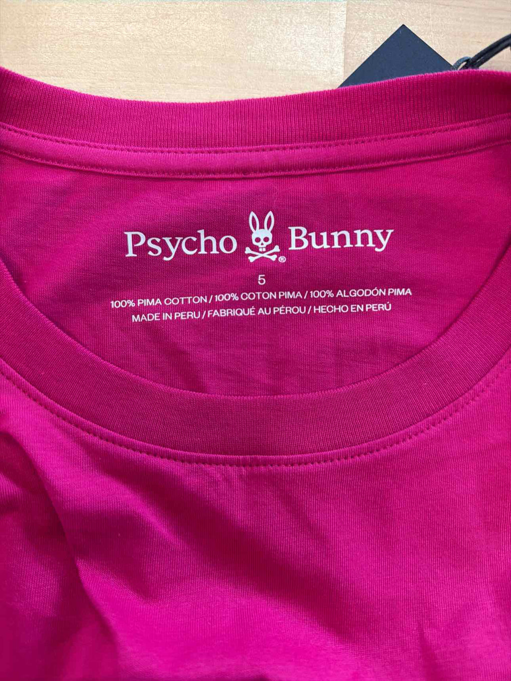 Psycho Bunny Size 5 Hot Pink T-shirt