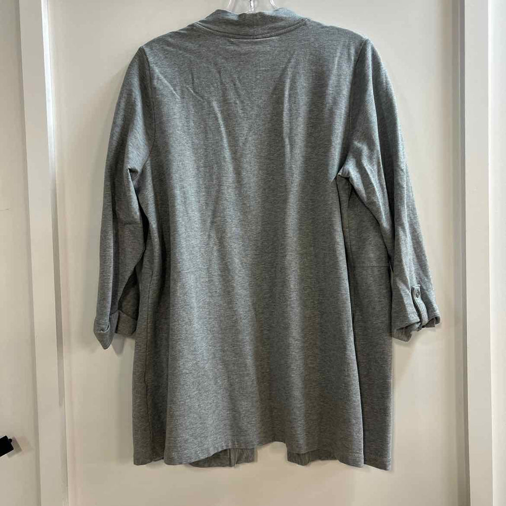 Karen Scott Size M Gray Preloved Cardigan