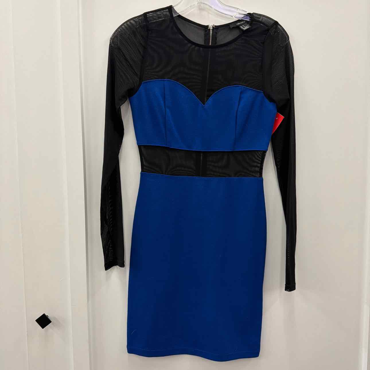 Forever 21 Size S Black & Aqua Preloved Dress Sweet Repeats Forever 21 Size S Black & Aqua Preloved Dress Sweet Repeats