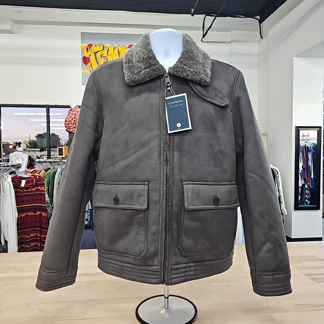 Male Club Room Men's Size M Gray MENS Jacket