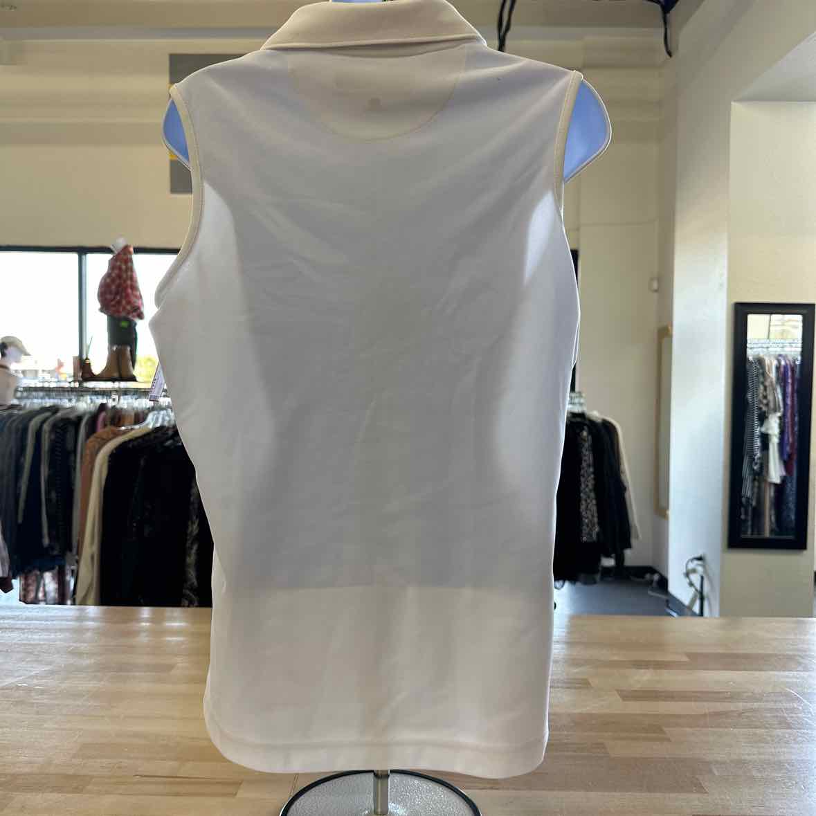 Pebble Beach Size L White Polo