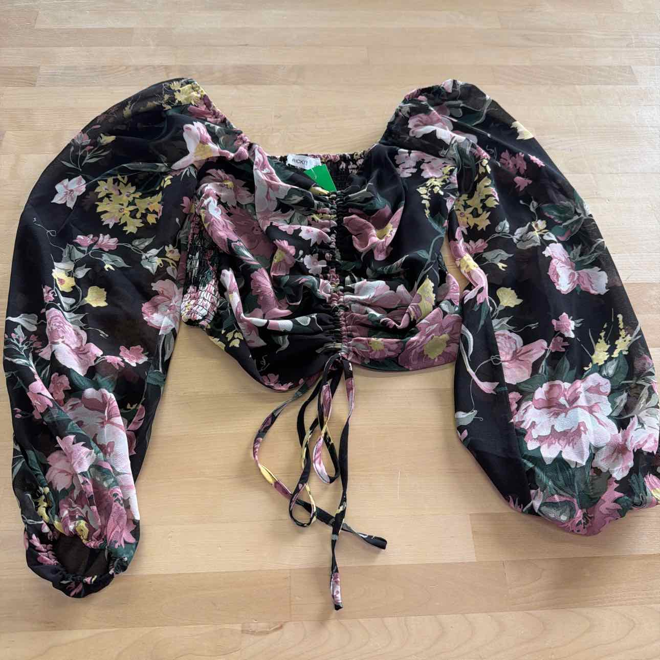 Ricki's Size XS Black Preloved Blouse LS