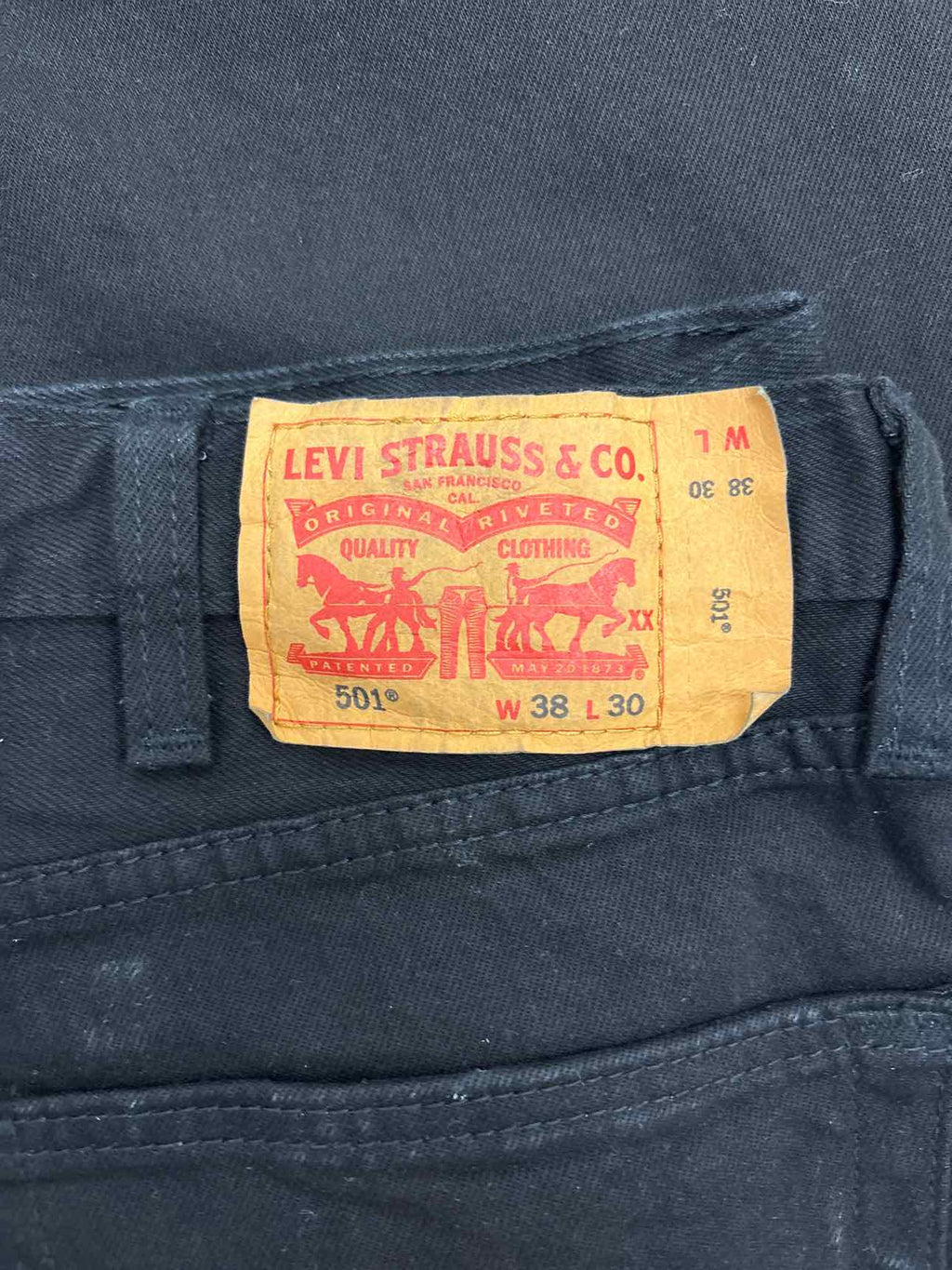 Levi's Size 38x30 Black MENS Jeans