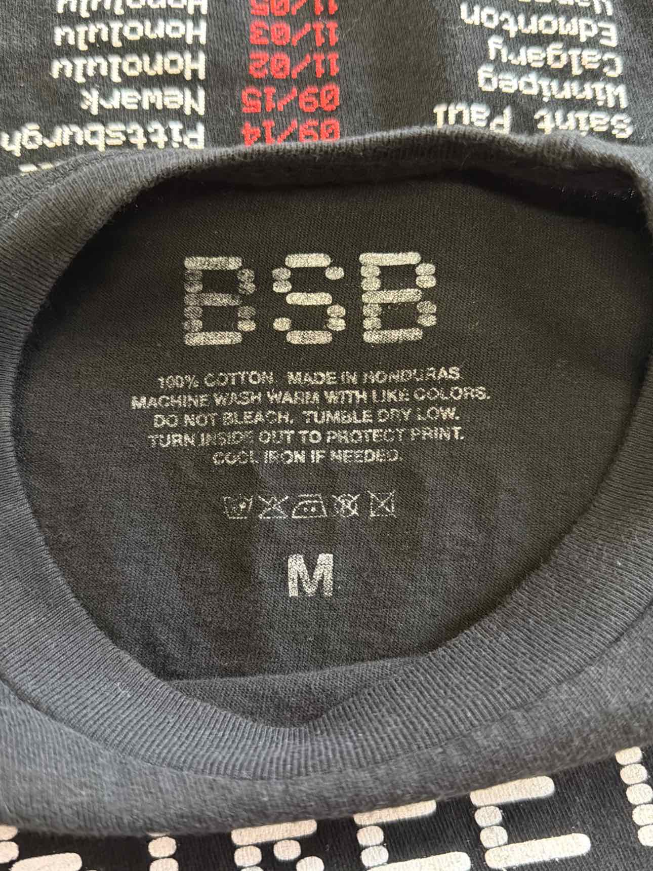 Back street Boys Size M Black T-shirt