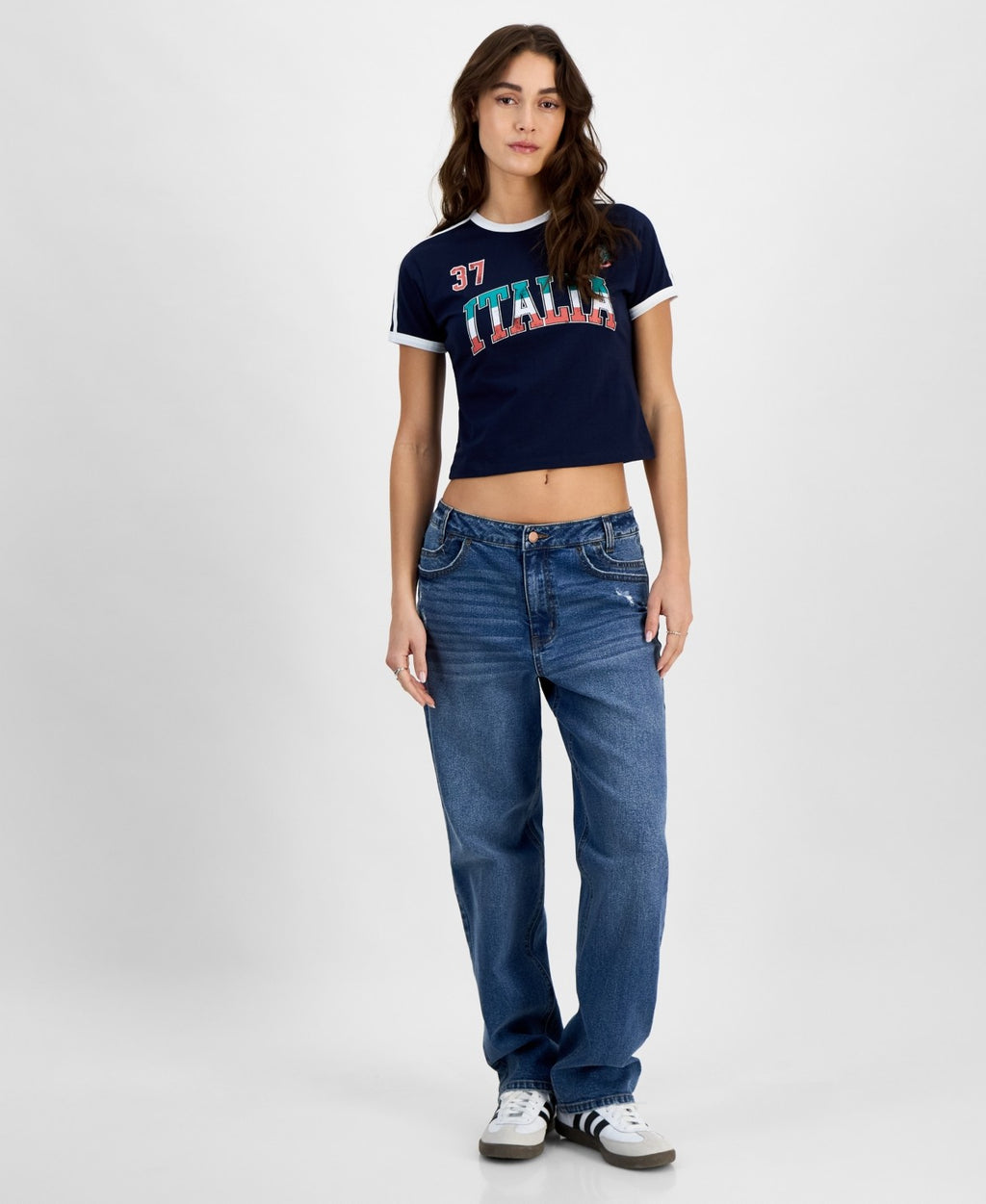 Tinseltown Juniors' High-Rise Boyfriend Jeans - Stam Wash - 15