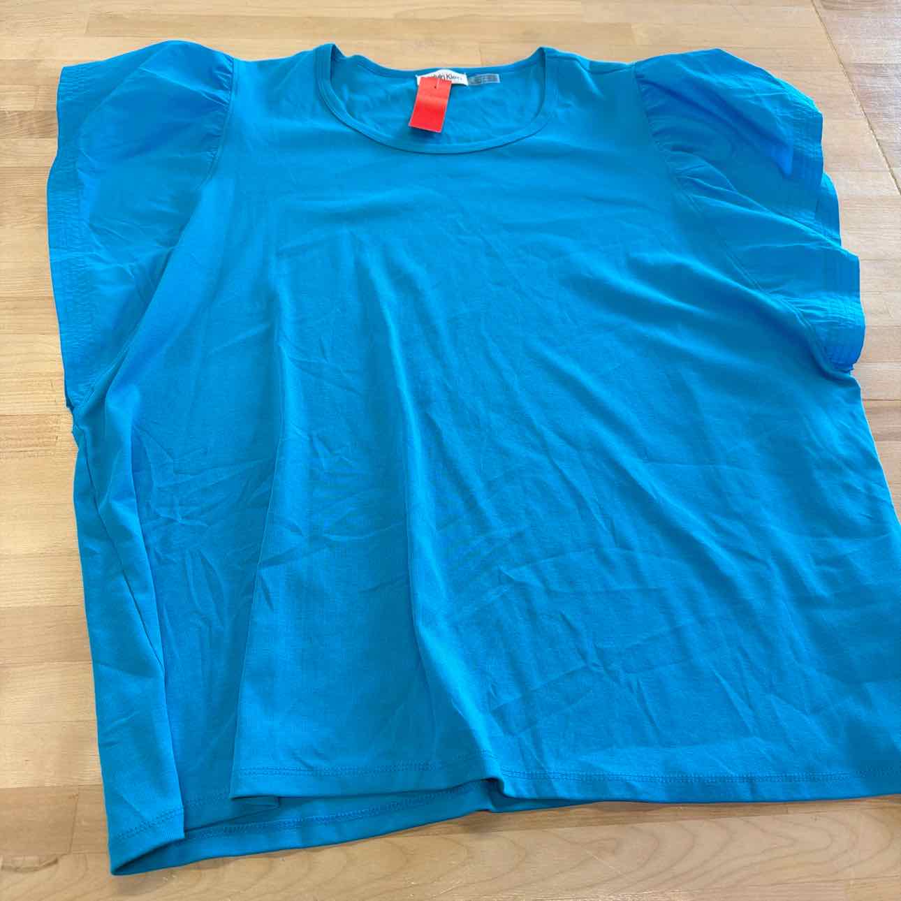 Calvin Klein Size 2X Blue New Blouse SS