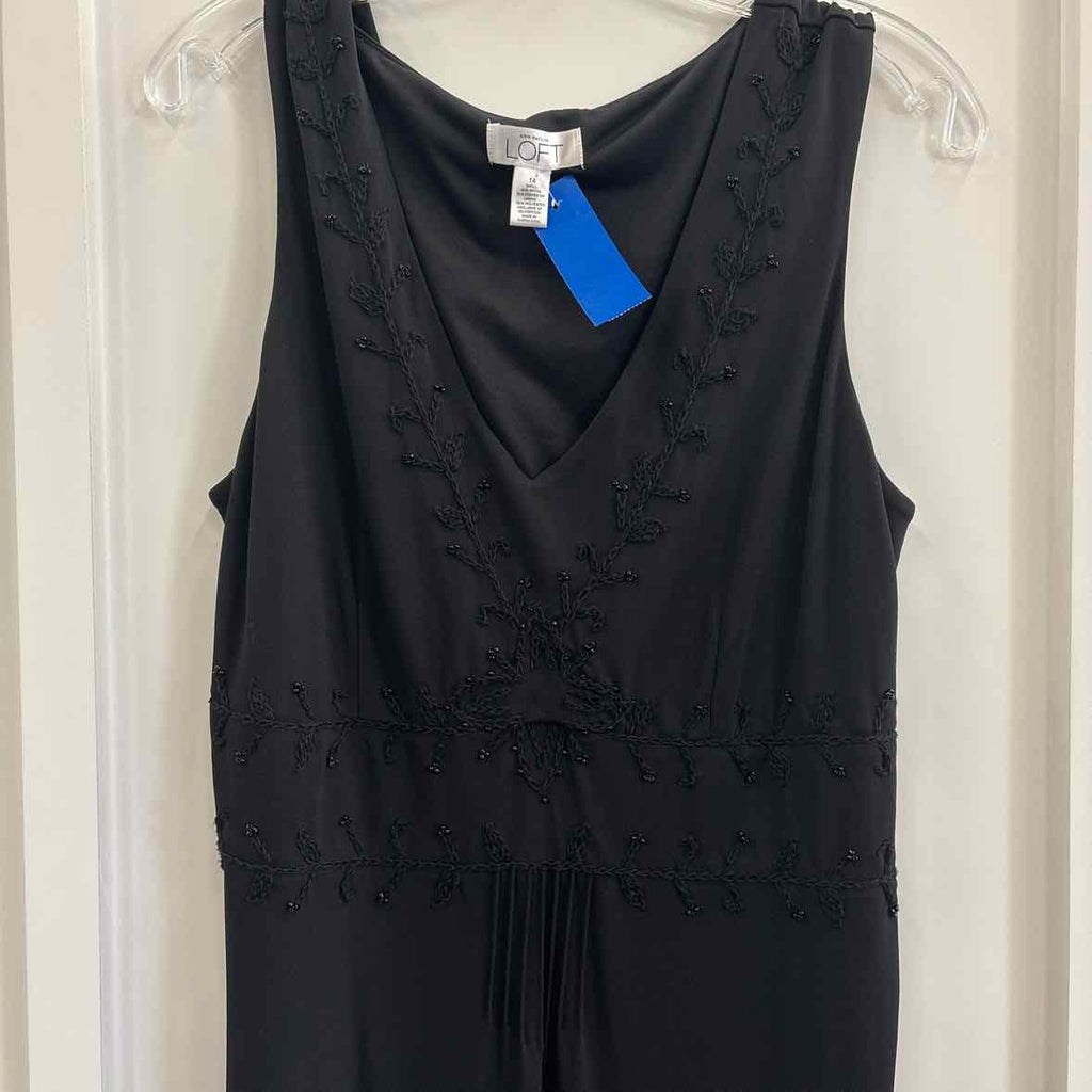 Loft Size 14 Black Dress