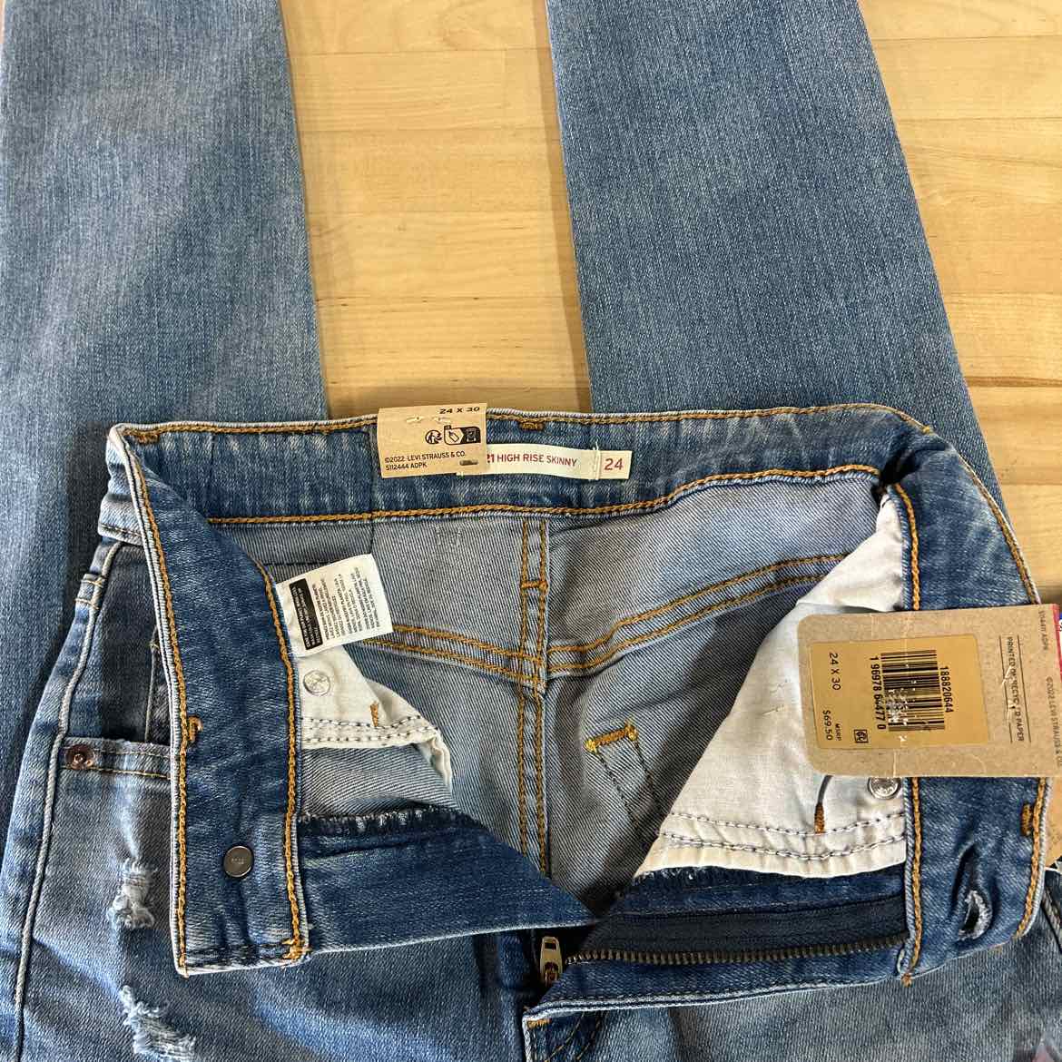 Levi's Size 24x30 Blue Denim New Jeans