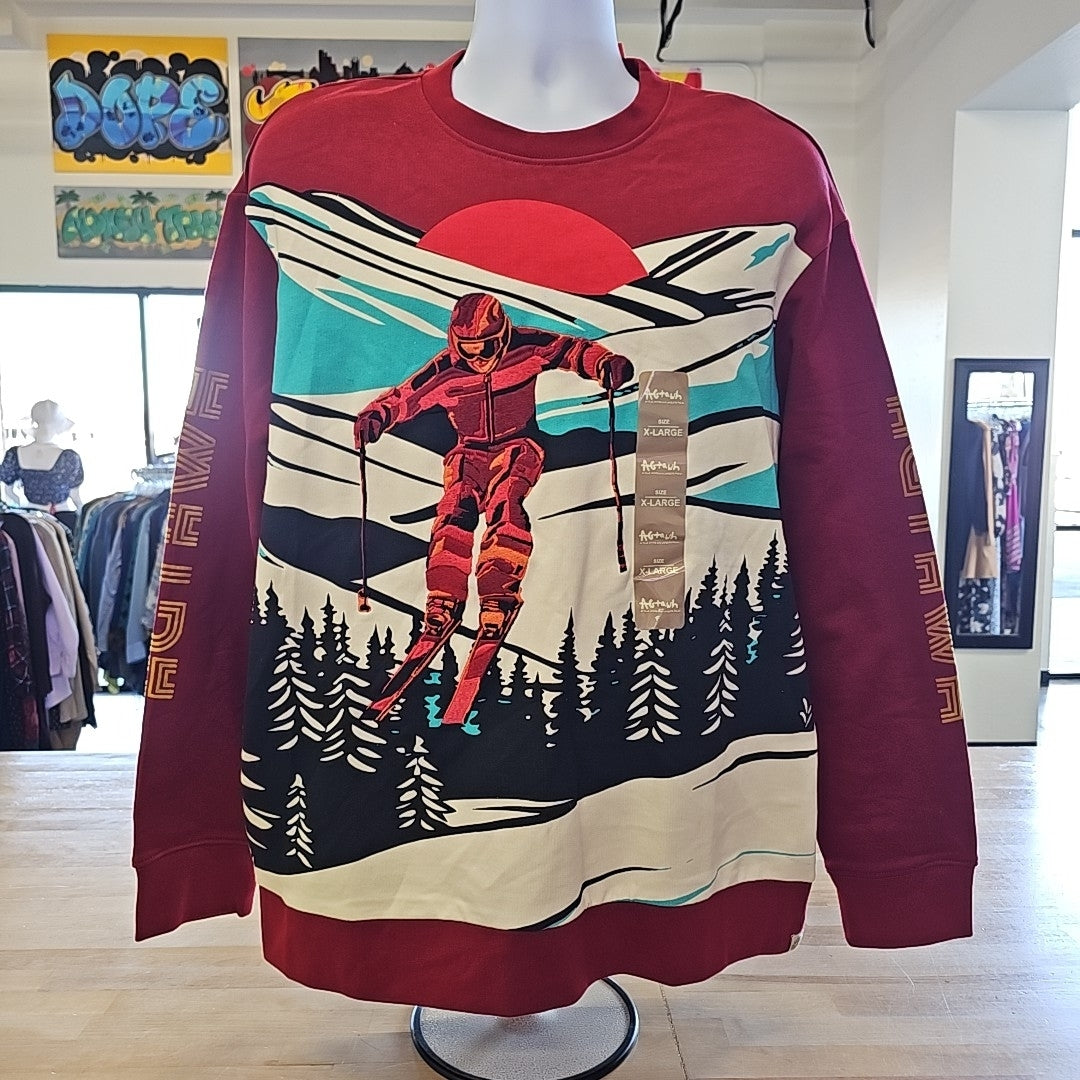 AGTAWH Size XL Red New MENS Long Sleeve Shirt