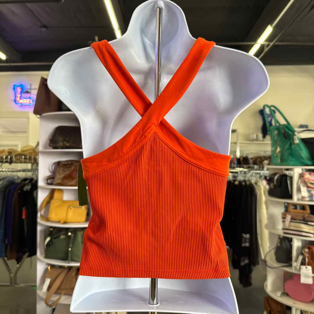 Athleta Size S Orange Preloved Athletic Tank