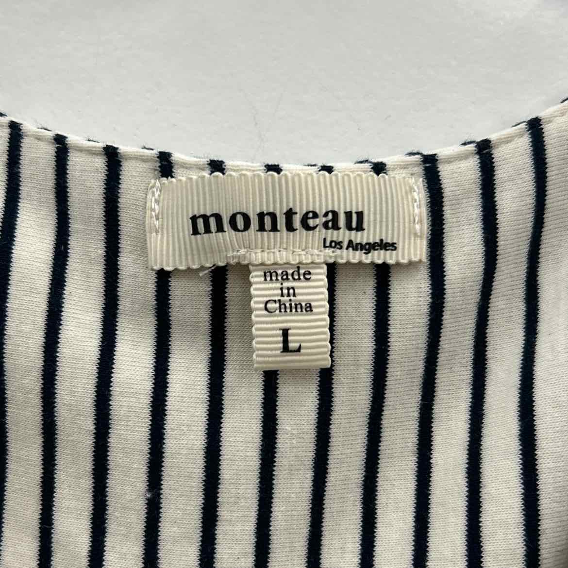 Monteau Size L White Dress