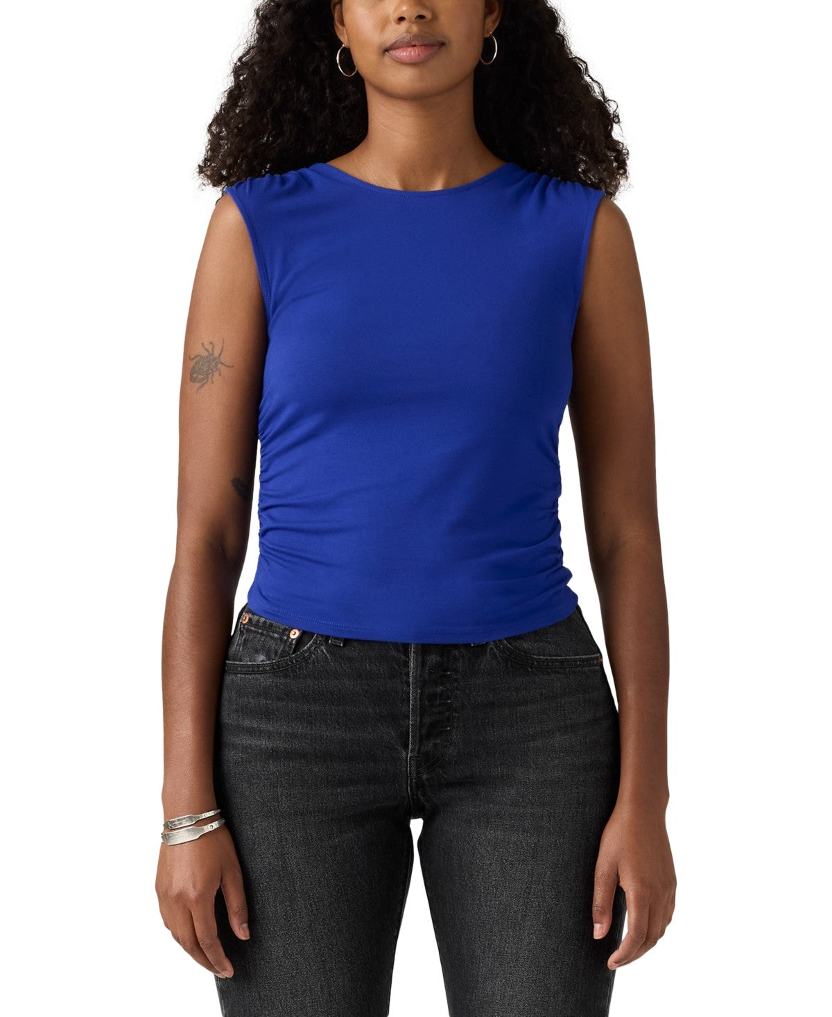 Levi's Size XS Crystal Ruched Top