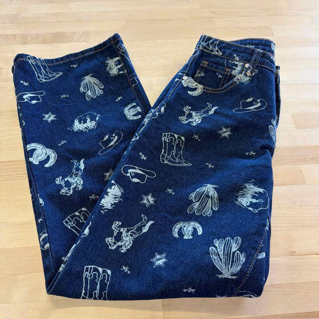 Cali Size 3 Blue Preloved Jeans