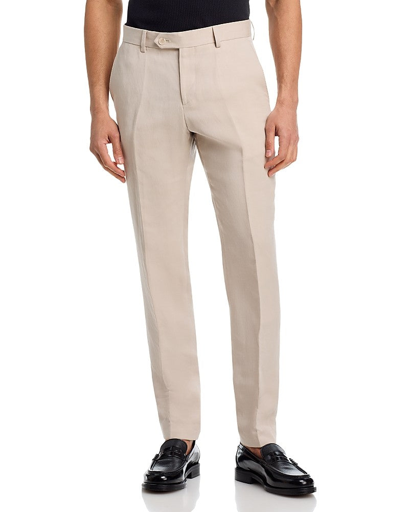 beckham Size 34 Slim-fit Pants with Micro Pattern