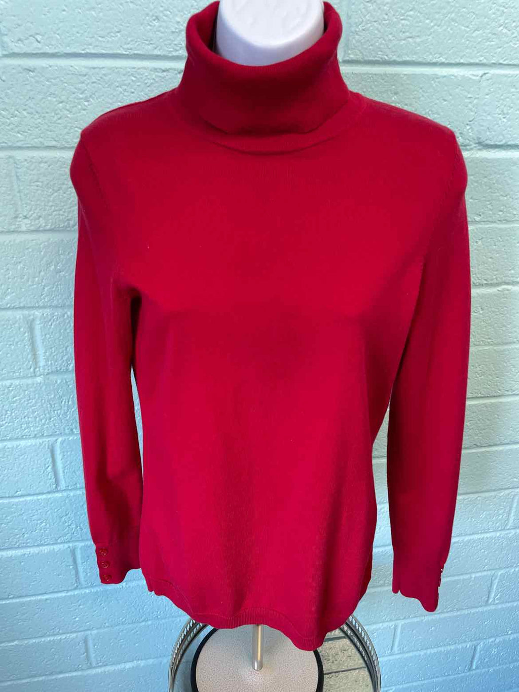 Talbots Size XS Red Turtleneck