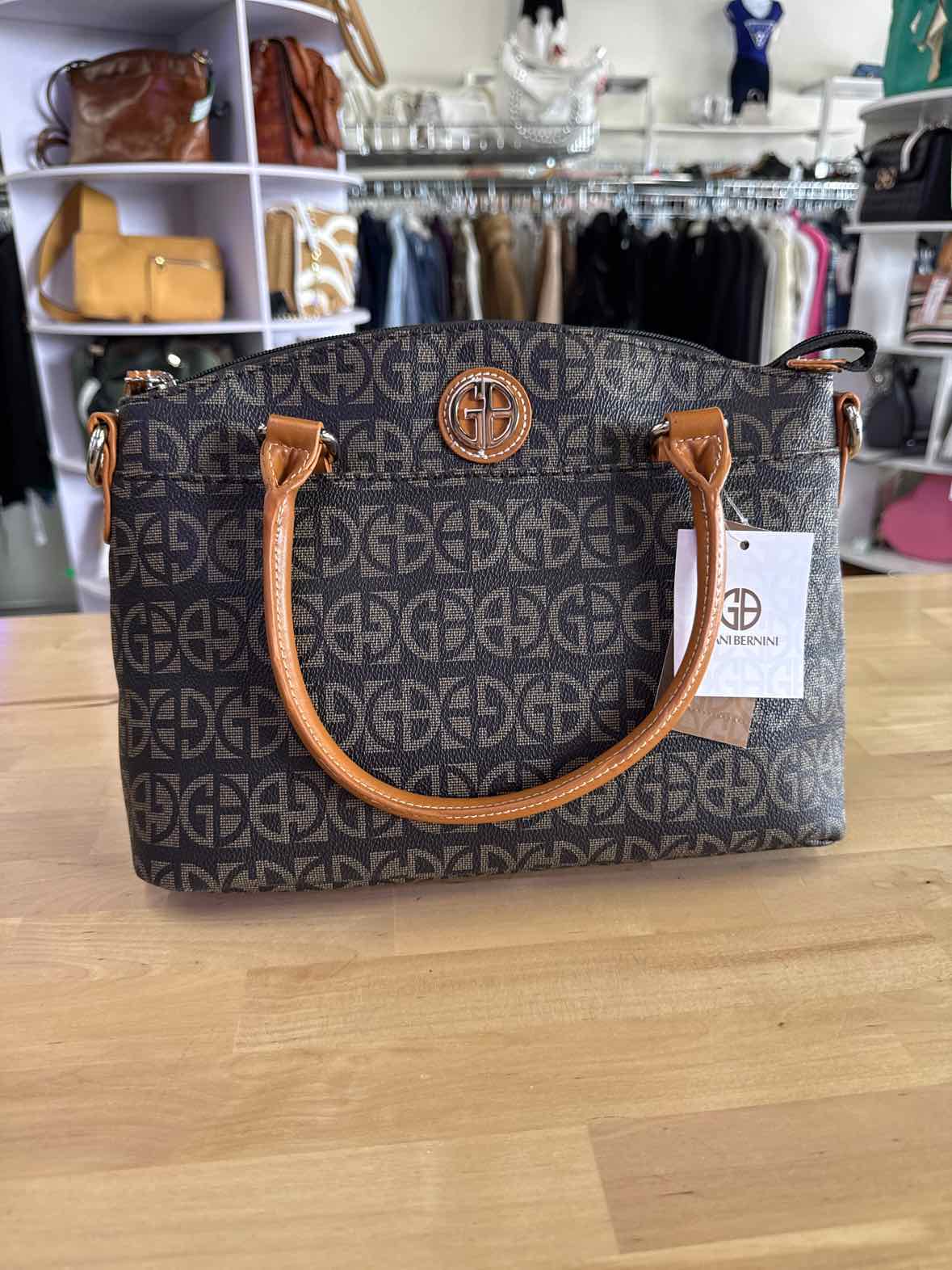 Giani Bernini Block Signature Mini Satchel NWT