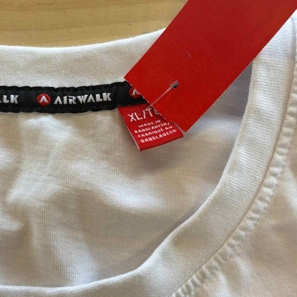 Airwalk Size XL White New MENS Long Sleeve Shirt