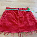 BDG Size S Red Denim Preloved Skirt