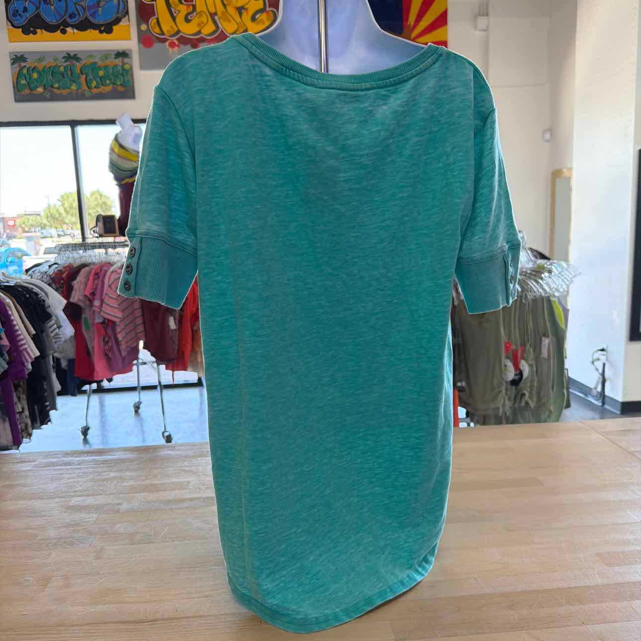 Jane & Delancey Size S Teal New Blouse LS