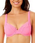 Salt + Cove Size M Wavy-Scrunch Scoop-Neck Bralette Bikini