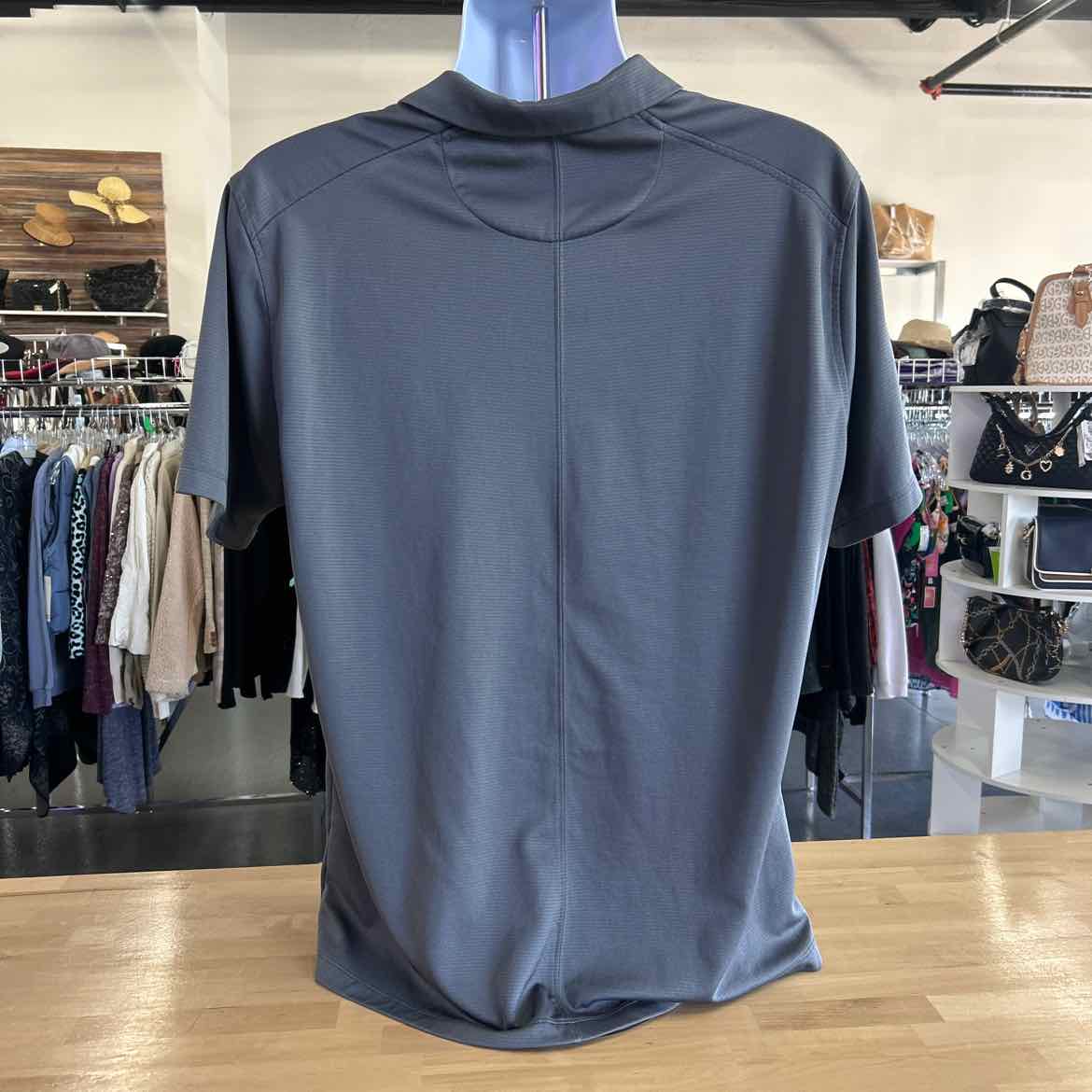 Nike Size L Gray Preloved MENS Polo