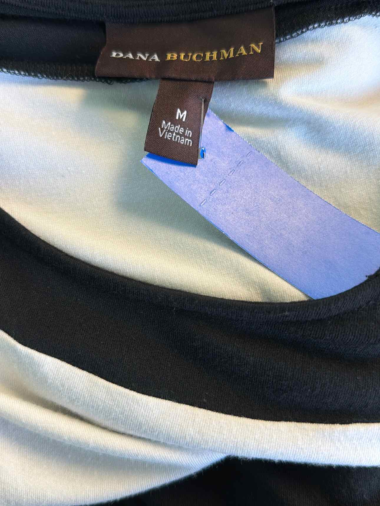 Dana Buchman Size M White & Black Shirt