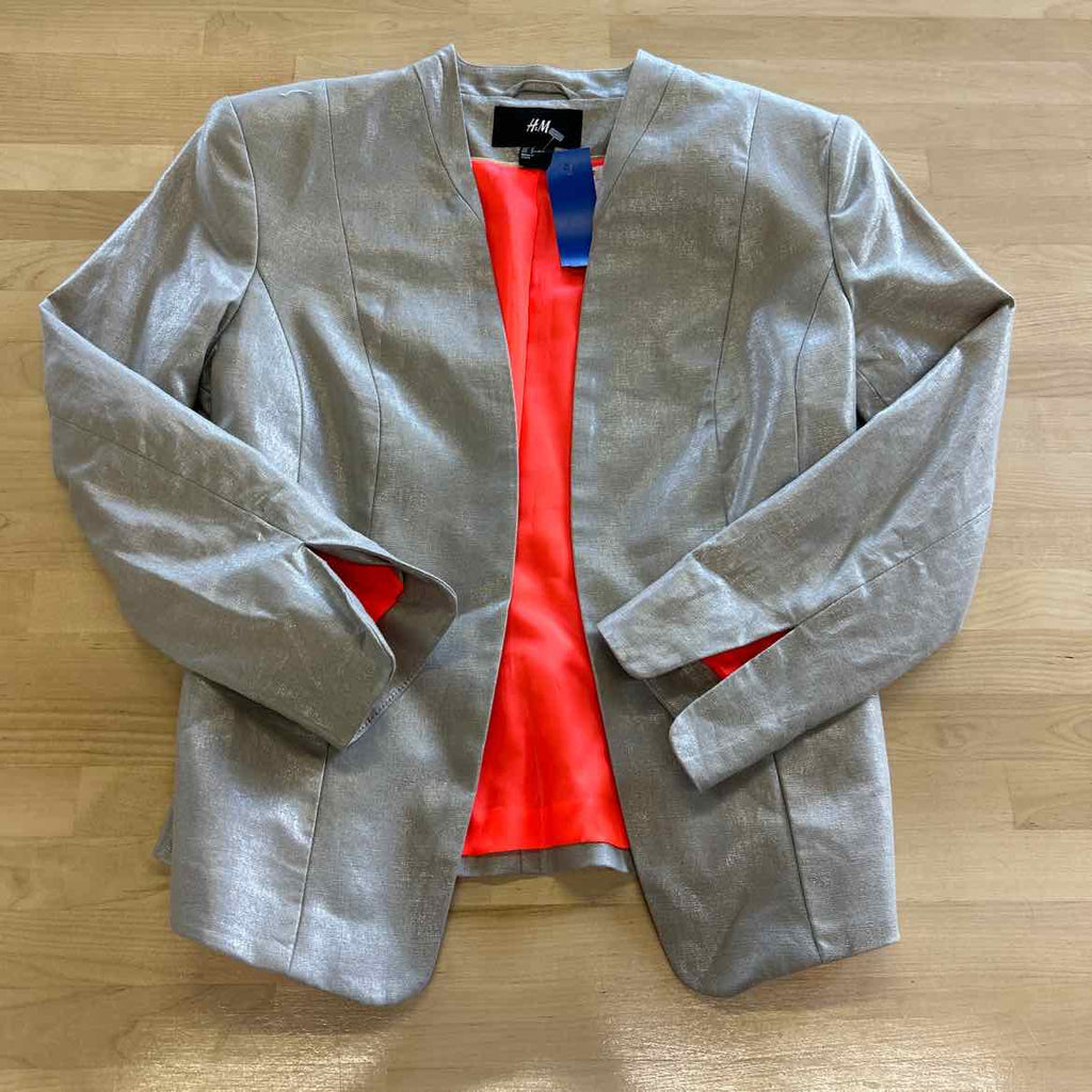 H&M Size 4 Silver Blazer