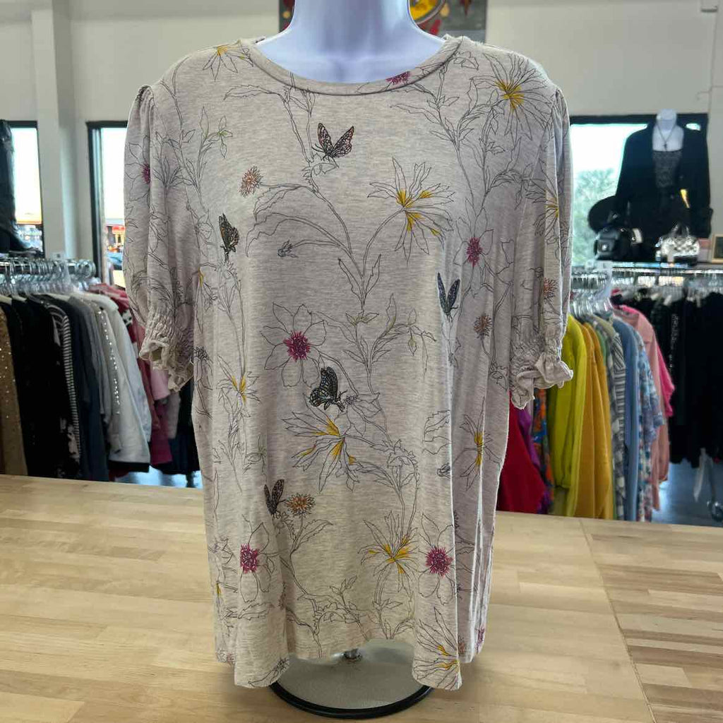 Daniel Rainn Size XL Tan Blouse