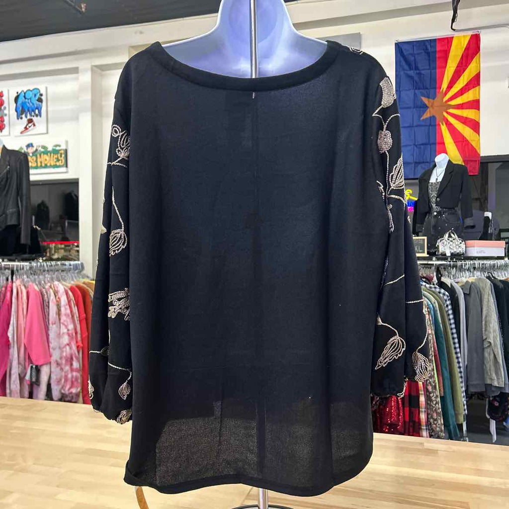 Ruby Rd Size PXL Black New Long Sleeve