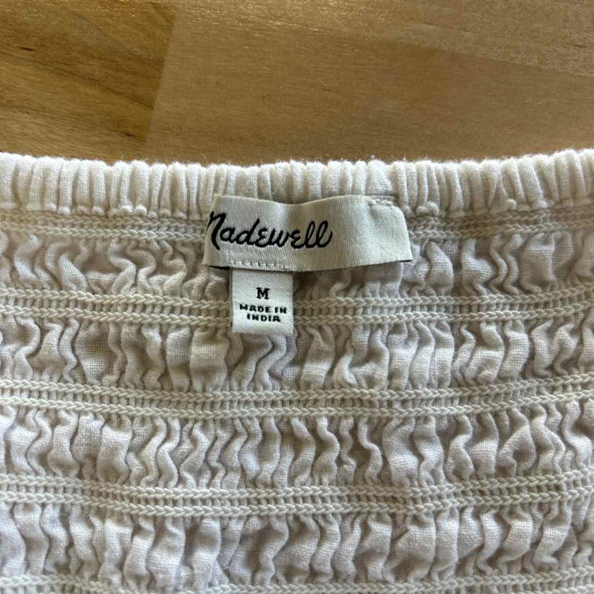 Madewell Size M White Tank