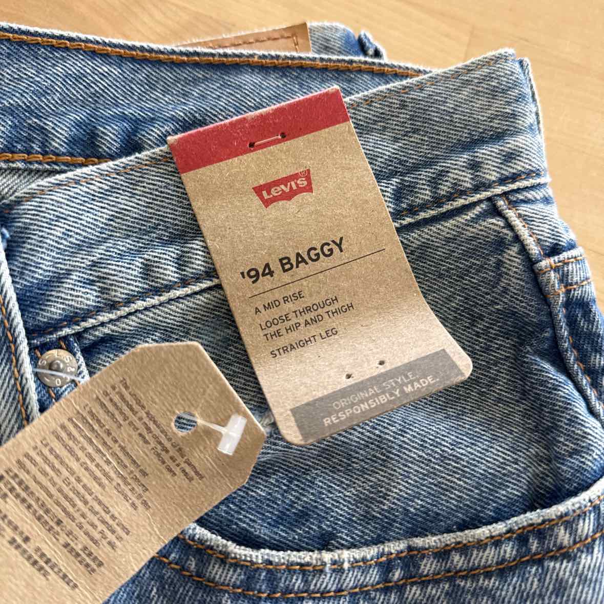 Levi's Size 31 '94 Baggy Denim Jeans NWT