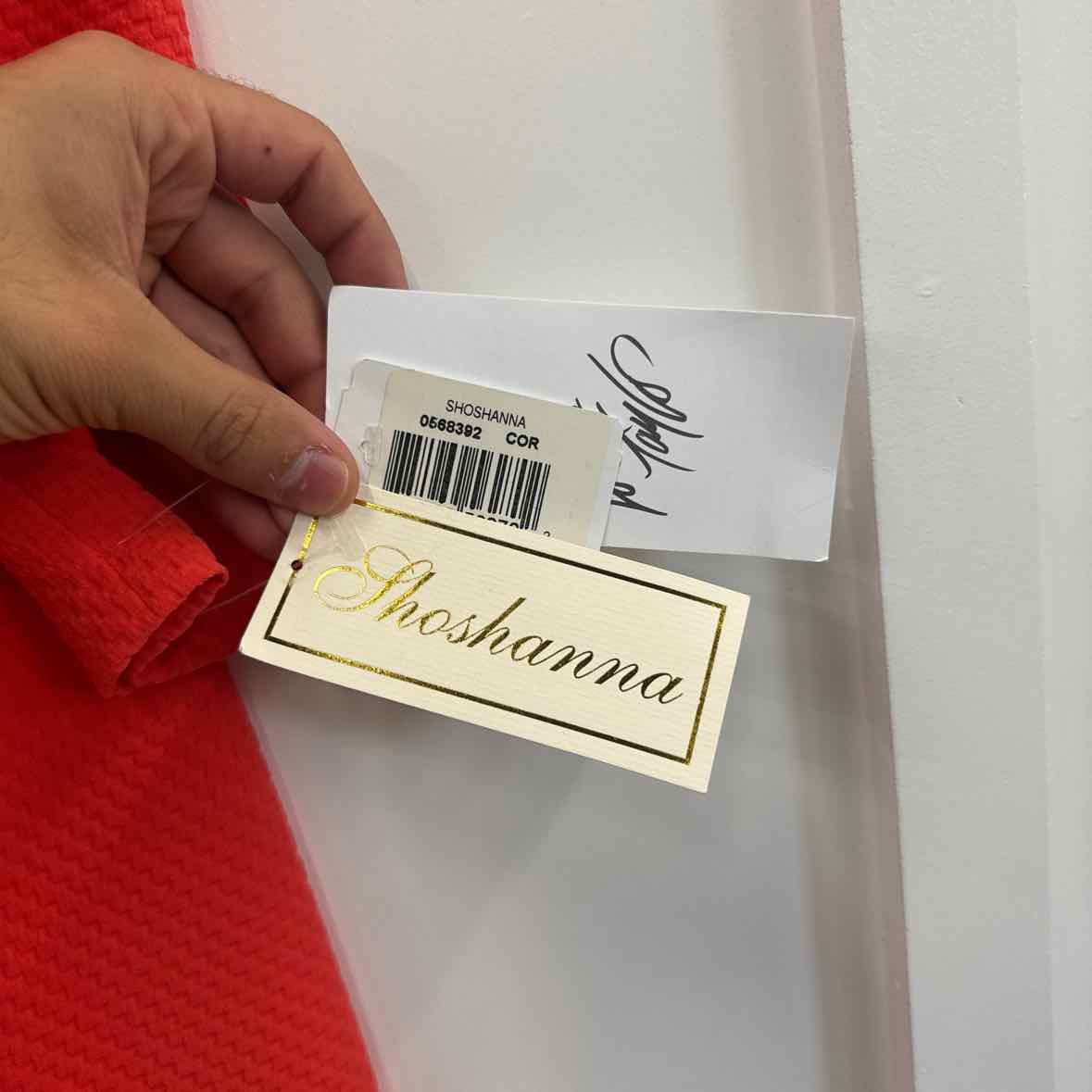 Thoshamma Size 8 Orange Preloved Dress